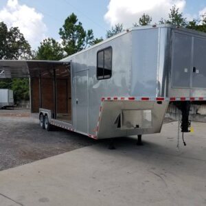 Silver Frost 8.5' X 36' Gooseneck Custom Enclosed Trailer