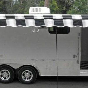 Enclosed Trailer 8.5'x24' White - Lawn Mower Car Bike Hauler Storage