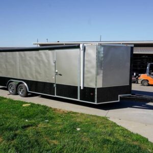 8.5x26 Custom Beige Enclosed Trailer Car Hauler